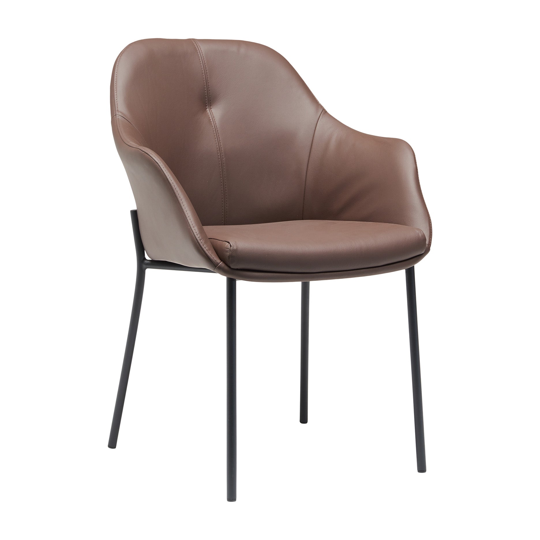 New Age Stuhl m. festen Beinen - leder